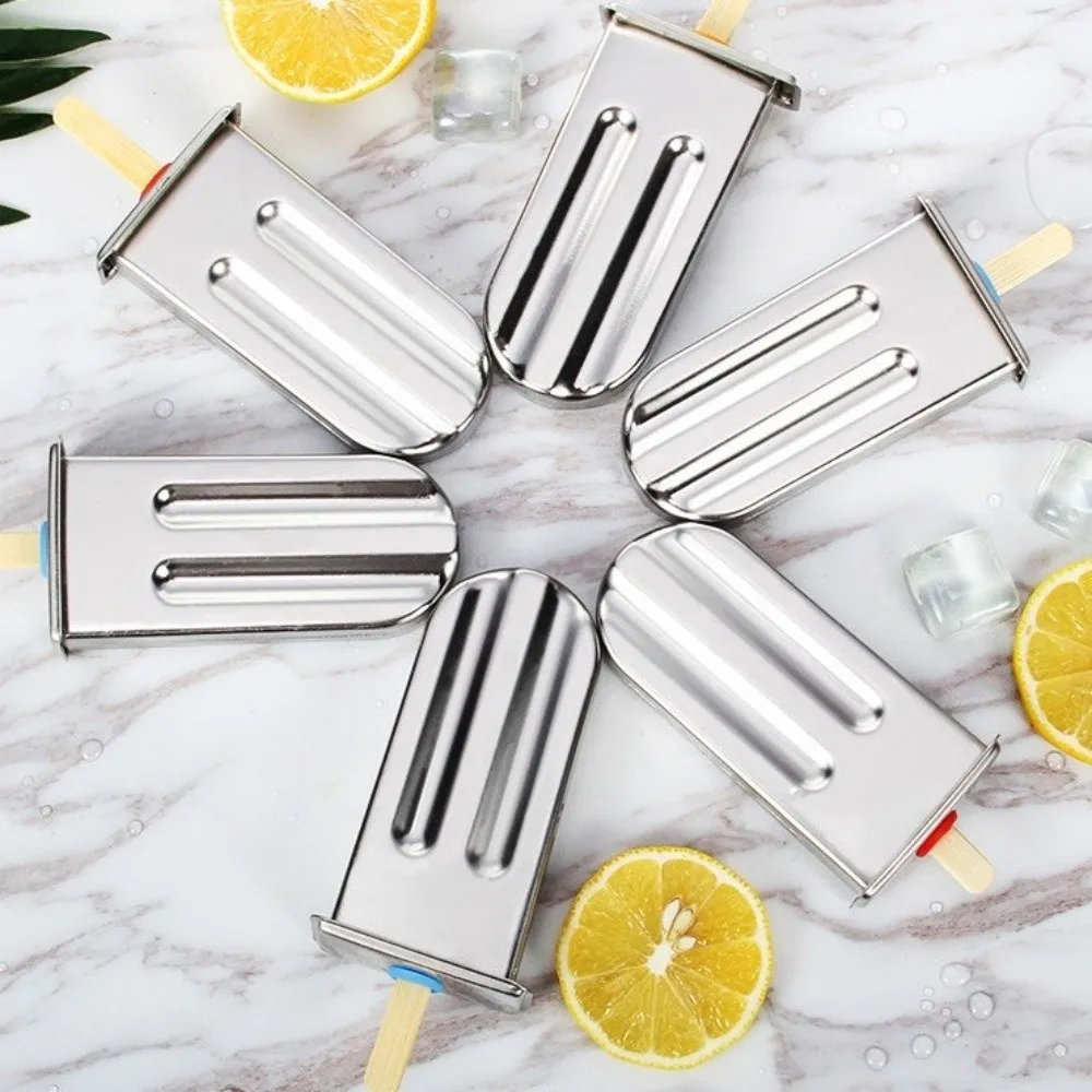 

New Stainless Steel Popsicle Mold Reusable Eco-friendly Ice Cream Mold DIY Set Ice Pop Maker Kitchen Tool