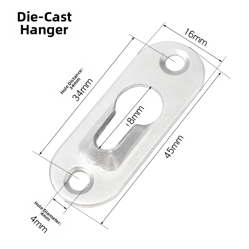 30Pcs Photo Hanger Metal Keyhole Hanger Fasteners For Photo Frame/furniture/photo/cabinet Picture Hangers Tool Accessories
