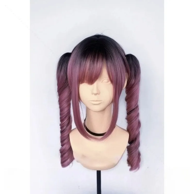 Japanischer Stil, Mine Lolita-Perücke, Anime-Cosplay, von Rosa zu Schwarz, Gothic, doppelter Pferdeschwanz, Haaraccessoire für Frauen und Mädchen, Halloween-Party, Kawaii-Requisiten. – Detail 4