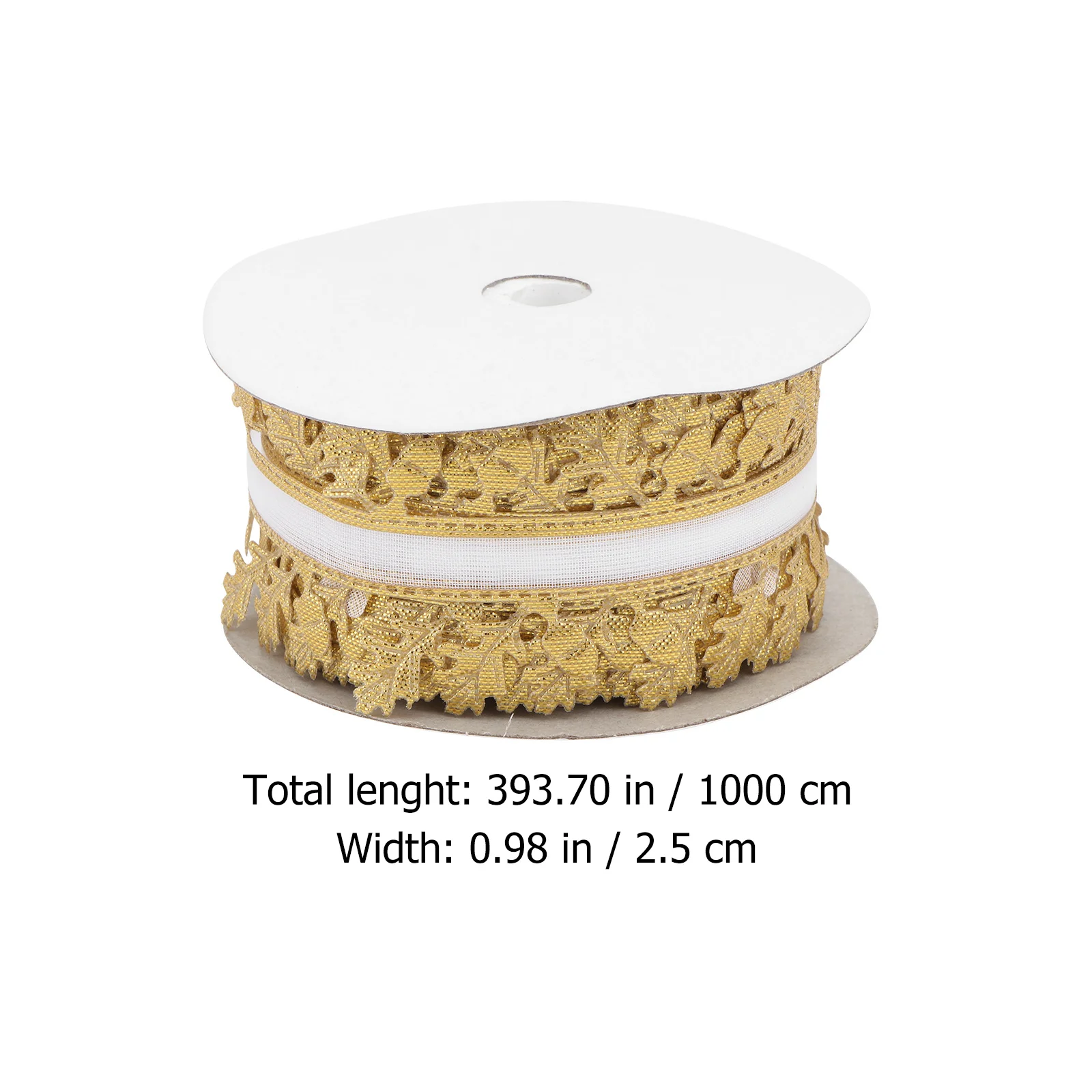 Lace Ribbon Embossed Decor DIY Supplies Elegant Wedding Dress Accessory Long Lasting Use Lace Flowers Embossed Ribbon