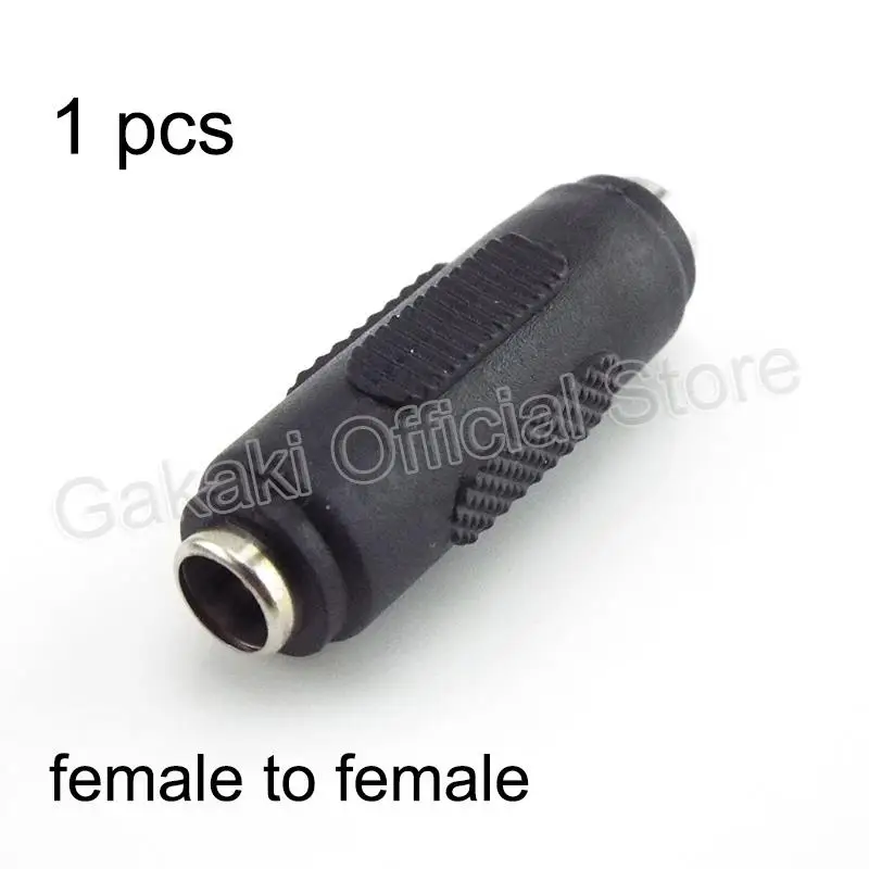 5.5x2.1mm 12V DC Power Female to Female Plug Connector Jack  Male to Male Plug Jack CCTV Mounting Adaptor Socket