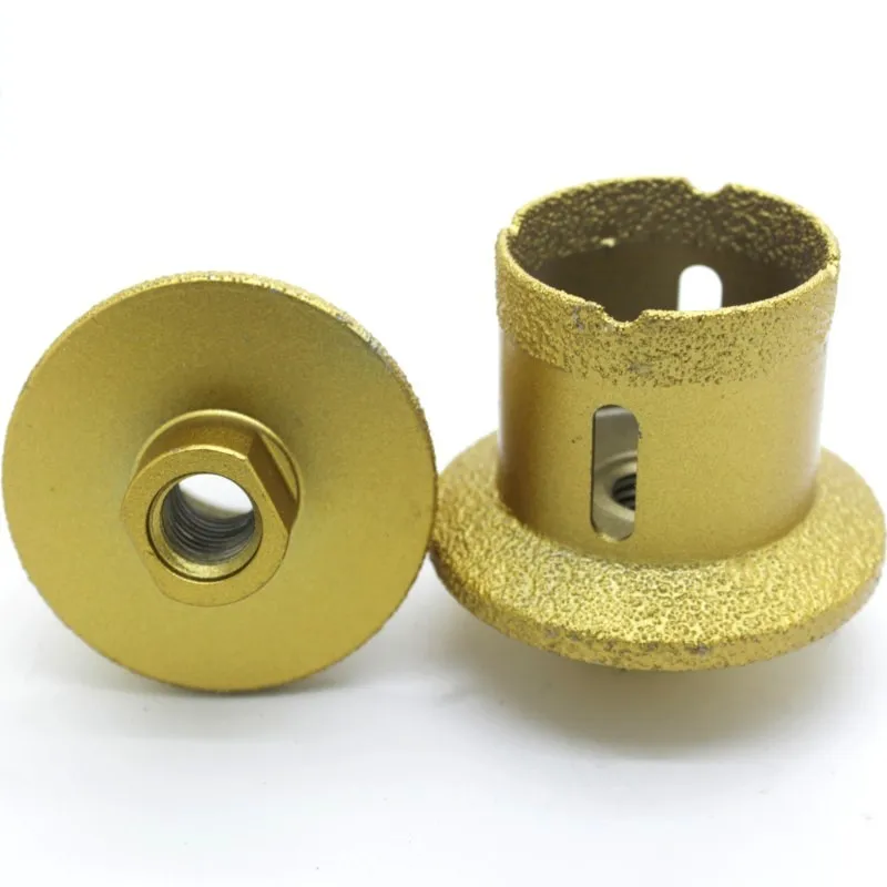 M14 Double-Layer Diamond Hole Opener Table Basin Tool Brazing Diamond Hole Saw Core Drill Bit for Granite Marble Porcelain Tile