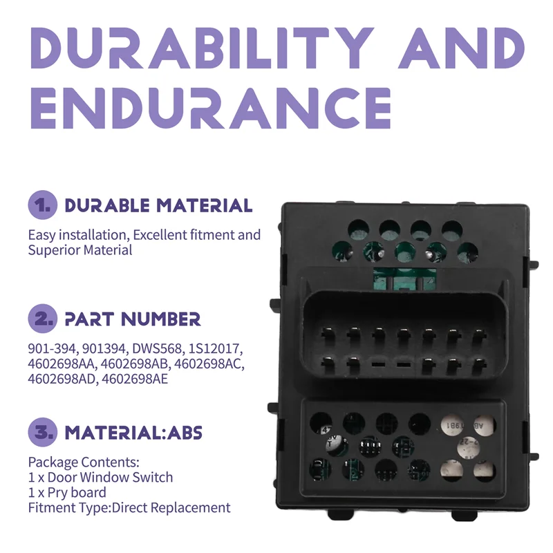 

X39A-Door Window Switch 4602698AA 901-394 PT Cruiser Door Window Switch Window Switch For Chrysler