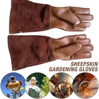 Worker Long Sleeve Gardening Gloves Wear-resisting Coffee Winter Thermal Gloves S-XL Non-slip Gardening Mitts Horticulturist