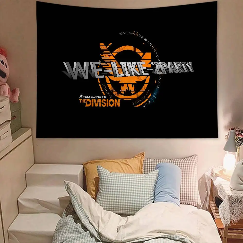 T-Tom clancy's the division Printed Large Wall Tapestry Hanging Tarot Hippie Wall Rugs Dorm Art Home Decor