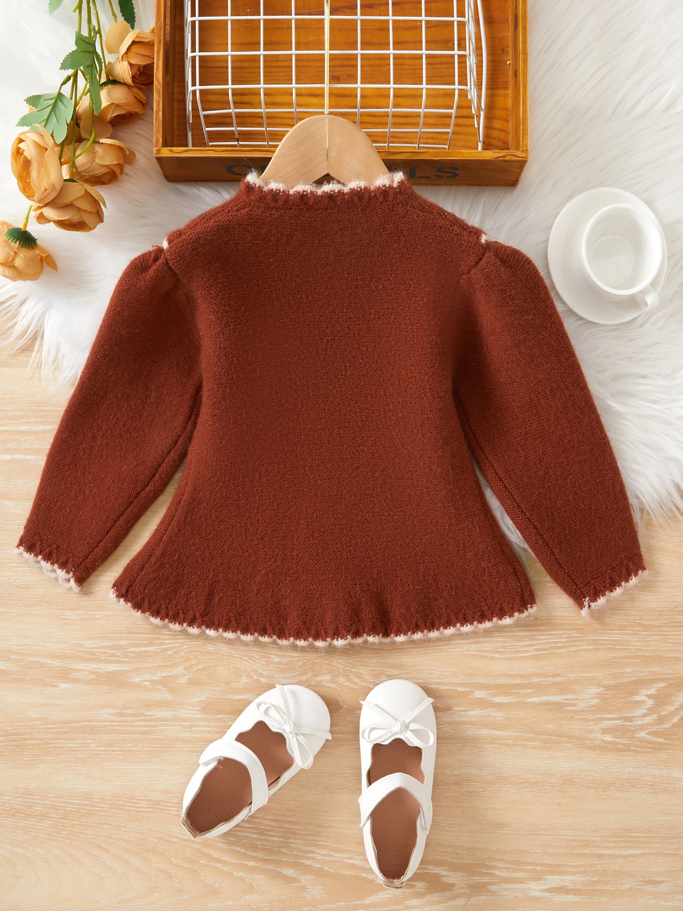 Girls Casual Start Knit Sweater Cute Preppy Clothes for Little Girls Toddler Cardigan Sweater for Girls 2-6 Years Old