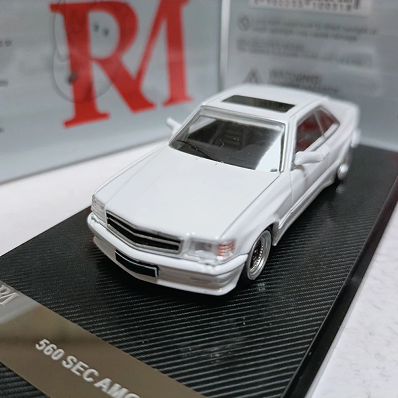 RHINO 1:64 Scale Diecast Alloy Mercedes-Benz 560SEC AMG C126 Toys Cars Model Classics Adult Souvenir Gifts Static Display