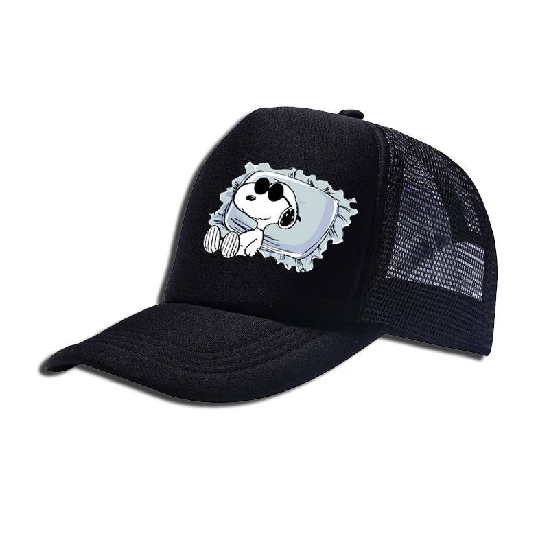 Gorras de béisbol con estampado de Snoopies para niños, sombreros de dibujos animados de perros, sombrero Kawaii para niños, gorra de béisbol ajustable, regalos de cumpleaños