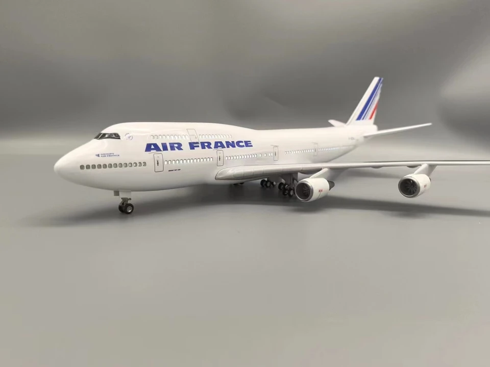 AIR FRANCE ボーイング747 1/160 47cm ダイキャストレジン New 47CM 747 B747 Model AIR France Airlines With Resin Toy