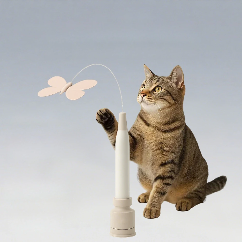 

Электрическая игрушка-дразнилка для кошек с мощной присоской, автоматическая палочка для развлечения кошек, для снятия скуки, портативные товары для животных
