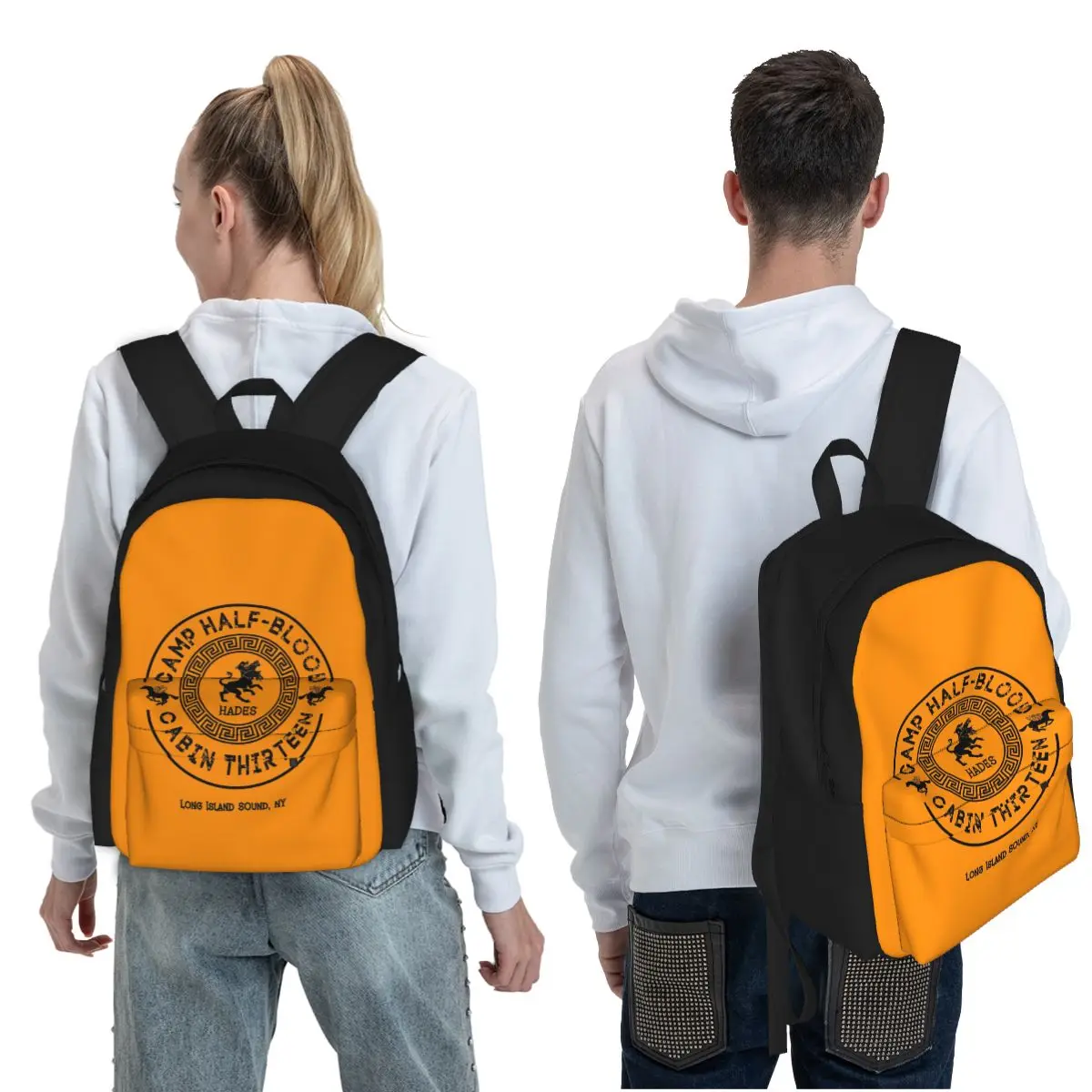 Cabin Thirteen - Hades - Percy Jackson - Camp Half-Blood Student Backpack School Bag for Men Women Fashion Bookbag Shoulder Bags