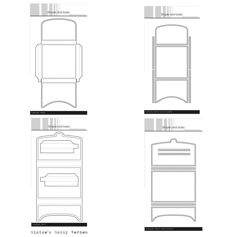 

Add on for Giftbox Cards Metal Cutting Dies for Scrapbooking Paper Making Frame Card Craft Supplies No Stamp