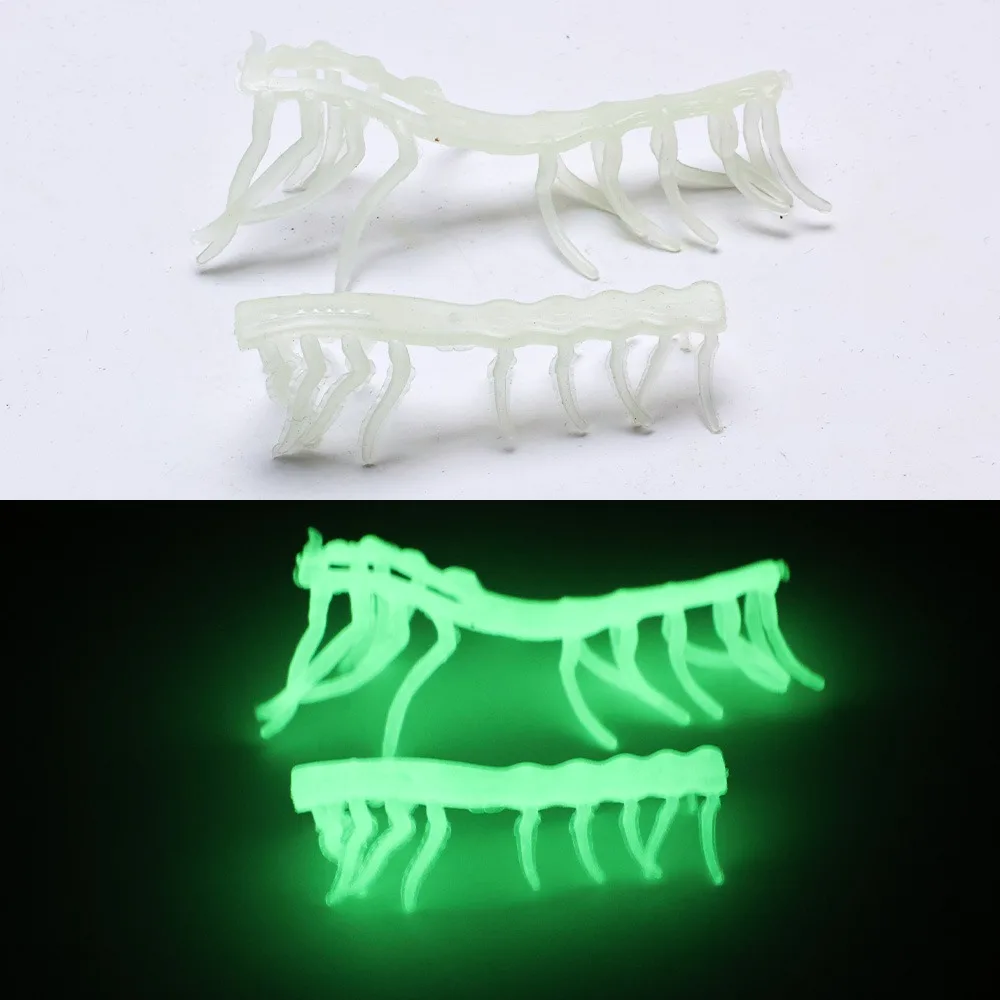 Cebo luminoso de goma blanda para camarón – accesorios de madera - imagen 3