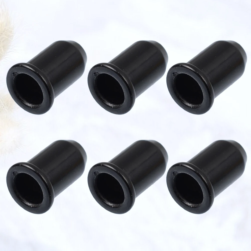 

30 PCS Acoustic Guitar Winding Buckle Through Body Ferrules for Bass Electric Accessories Black