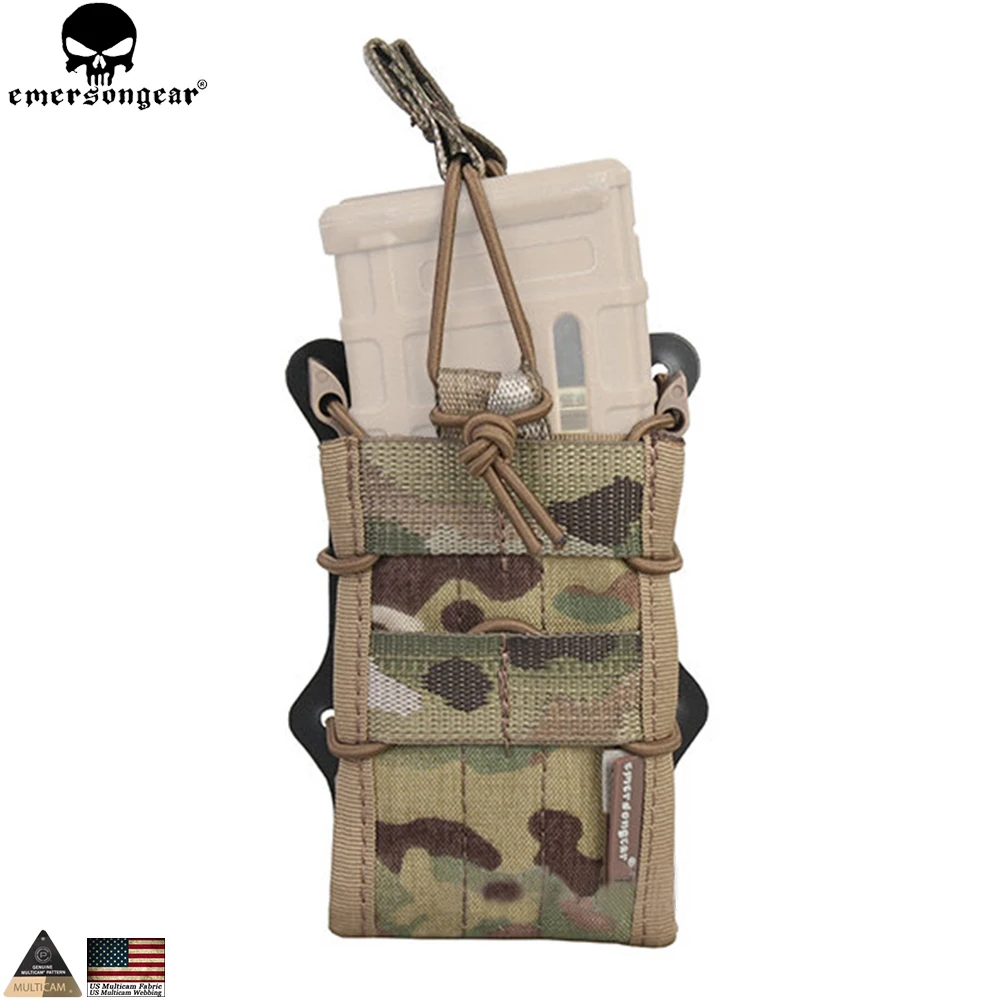 EMERSONGEAR 5.56 Double Modular Rifle Mag Pouch for M4 M16 Mag Molle Pouch Hunting MOLLE Magazine Pouch Multi-camo EM6035