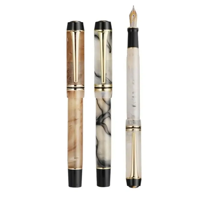 

KAIGELU 316 Acrylic Fountain Pen Golden Clip EF M Nib Writing Ink pens for business office school supplier gift pens for student