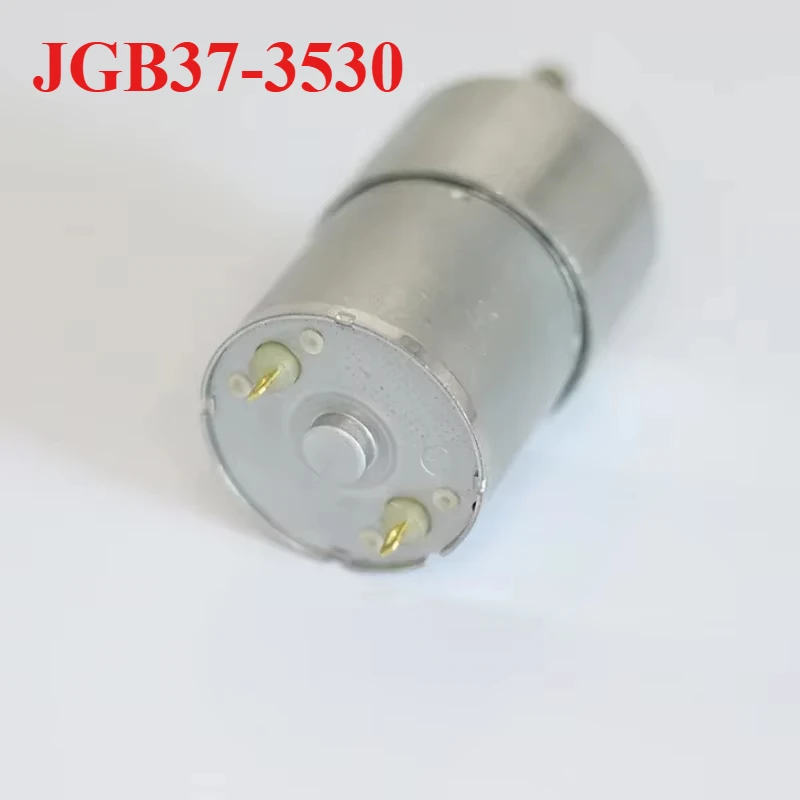 

JGB37-3530 miniature DC deceleration motor 7-600 rpm eccentric shaft 12v24v all-metal gear 37mm high torque motor.