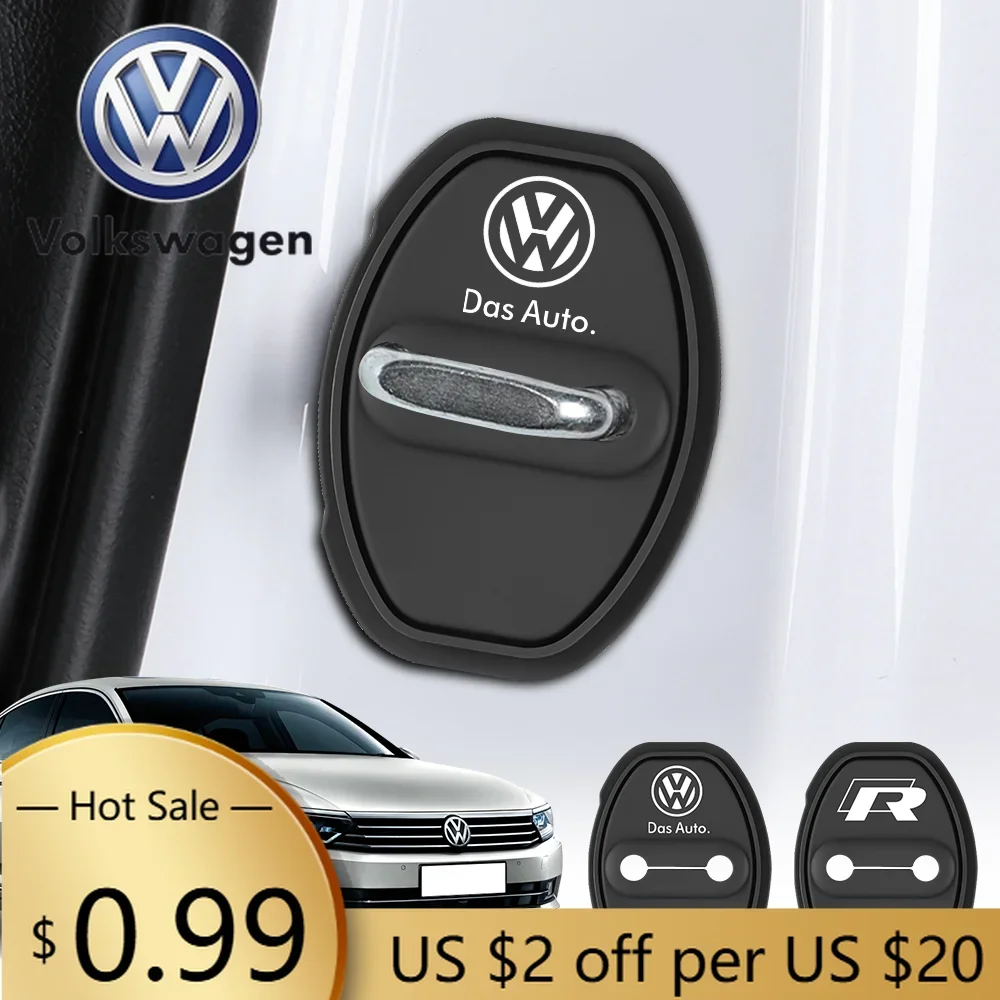 

Силиконовые накладки на замки дверей автомобиля (2/4 шт.) для Volkswagen VW Caddy, Scirocco, Beetle, CC, Touareg, Tiguan, Touran C