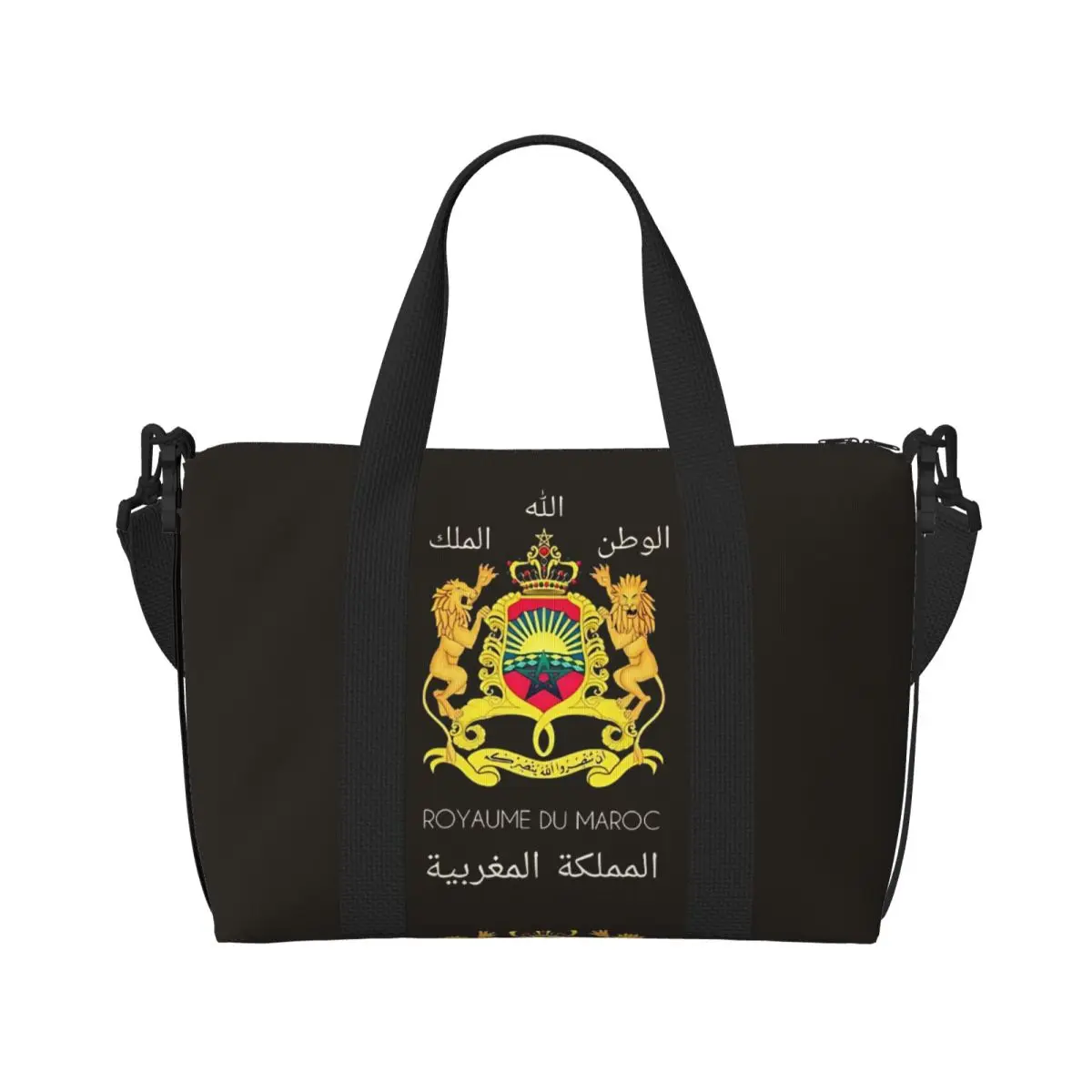 Men Women Travel Bag Kingdom Of Morocco Gym Bag Large Capacity Polyester Design Handbag Retro Luggage Sports Bag