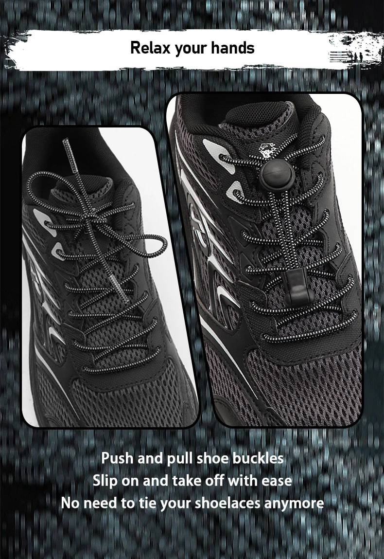 Elastische Schnürsenkel ohne Binden mit Verschluss, runde, dehnbare Schnürsenkel für Kinder und Erwachsene, Sneaker, bequeme Schnürsenkel für Sport und Laufen. – Detail 4