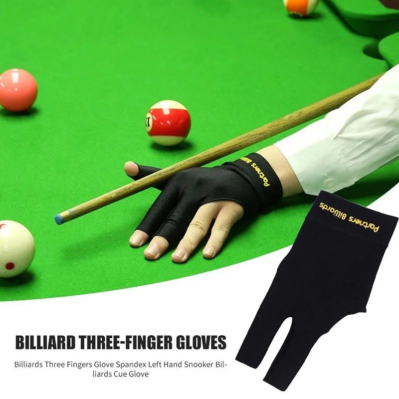 Elasticity Snooker Billiard Gloves Left Hand Special 3 Fingers Snooker Glove Billiard Table Training Gloves Billiard Accessories