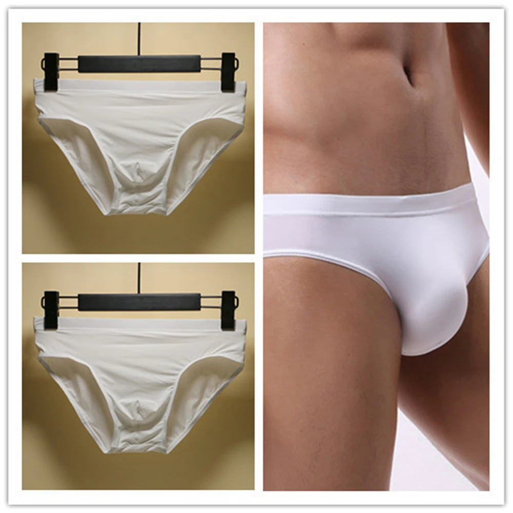 

Sleep Bottoms Gay Sissy Pouch Lingerie Men's Sexy Low Rise Underwear Breathable Panties Seamless Briefs Comfort Underpants