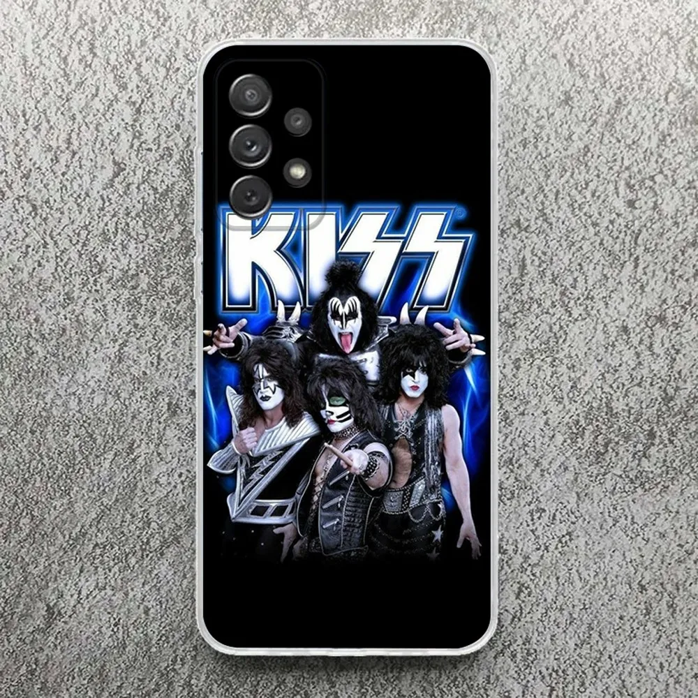 Classics Kiss Rock Band Phone Case For Samsung,Galaxy,S20,S21,S22,S23,Fe,Lite,Plus,Ultra Note Shell