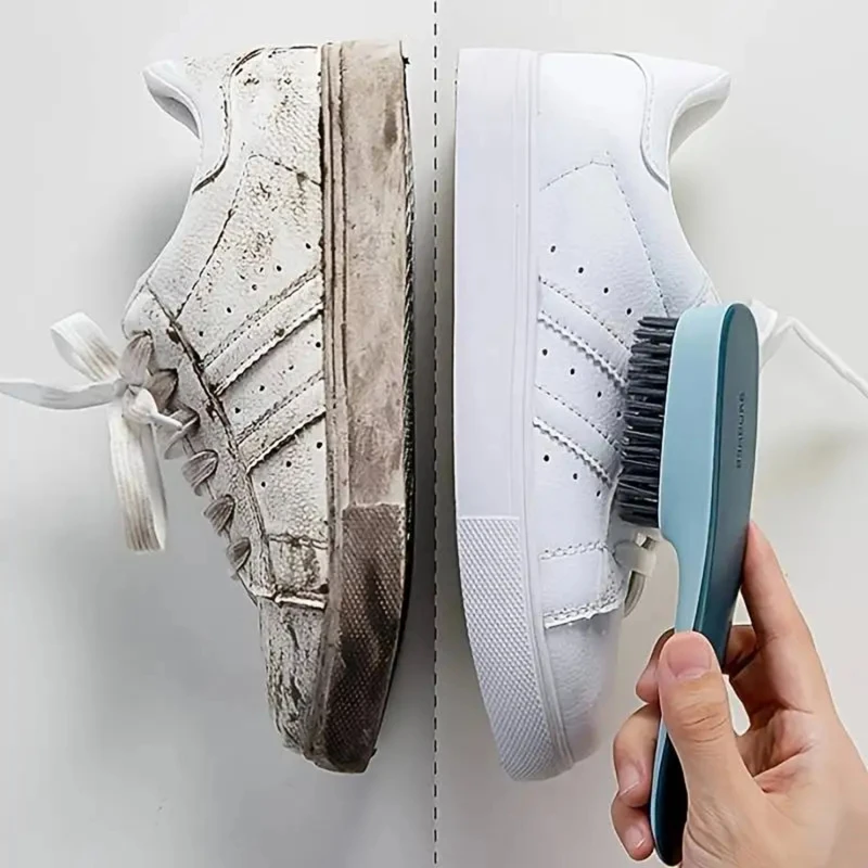 Long Handled Shoe Brush Clothing Cleaning Brush Soft Bristled Brush Hard Bristled Brush Household Shoe Washing Brush