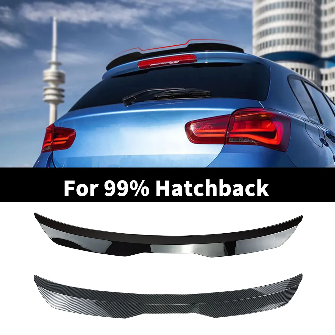 99cm Sport Universal Rear Trunk Spoiler Roof Wing Tail Trim Facelift Splitter Air Deflector Dam For 99% Hatchback Cars Tuning