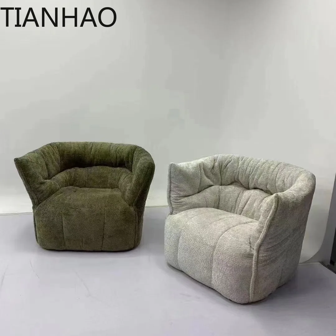 Italian Minimalist Brigantin Lounger Chair Influencer Designed Lazy Style Ultra Comfortable Classic Single Seater Sofa