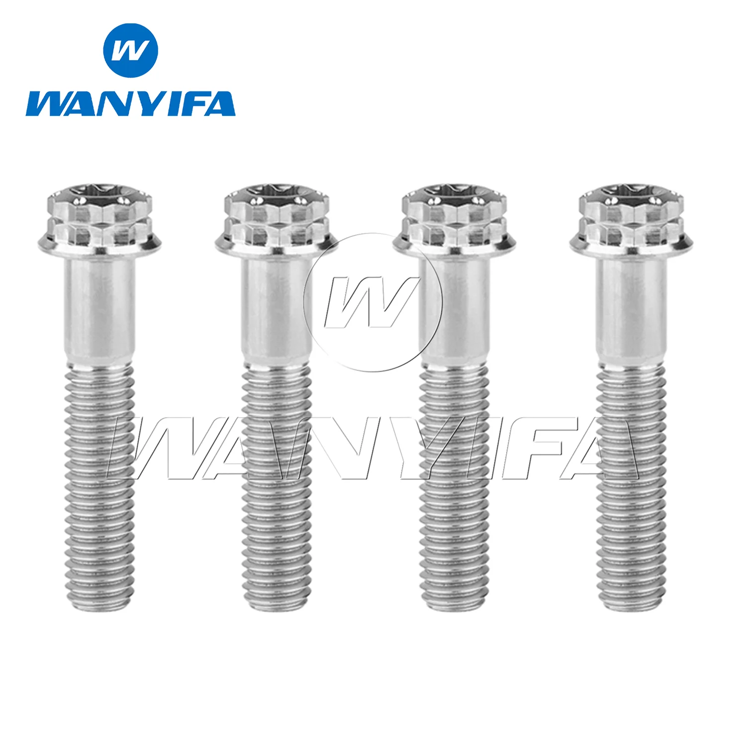 Wanyifa Titanium Bolts M10x20 25 30 35 40 45 50 55 60 65 70mm Flange Torx Head With Marker Screws for Motorcycles 4pcs/10pcs