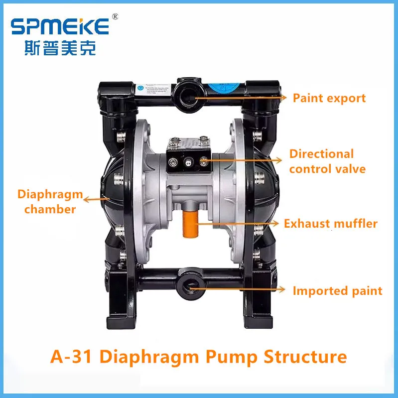 Pneumatic Air Pump A-31 double diaphragm pump 1-inch pump paint spray pump ink pump
