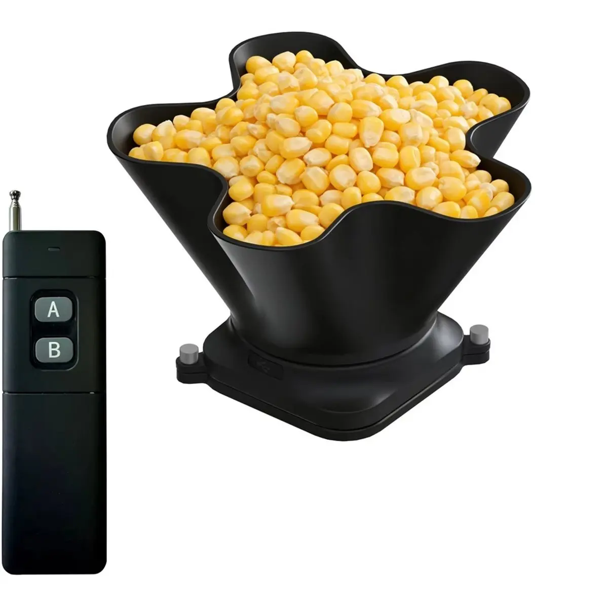 Remote Bait Dispenser for RC Boat, 2.4GHz Wireless, 360° Rotating Bait Spreader, 300-400m Range, IP67 Waterproof