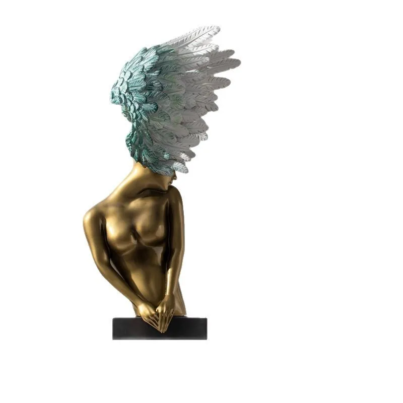 Creativo di lusso arte figura scultura ornamento angelo lobby dell'hotel