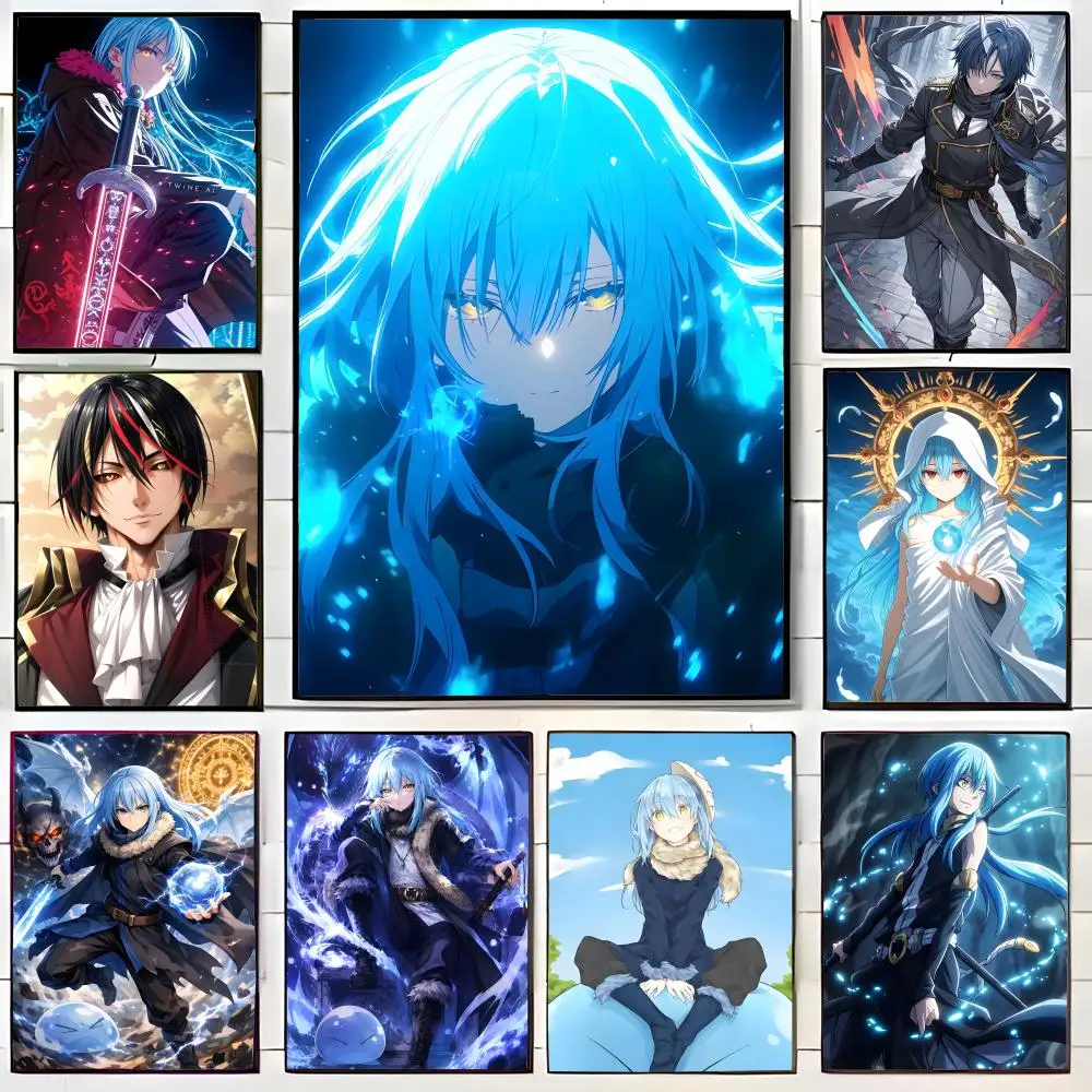 whimsical anime That Time I Got Reincarnated as a Slime Poster Wall Art Print Decorative Mural Home Decor Gift Unframed