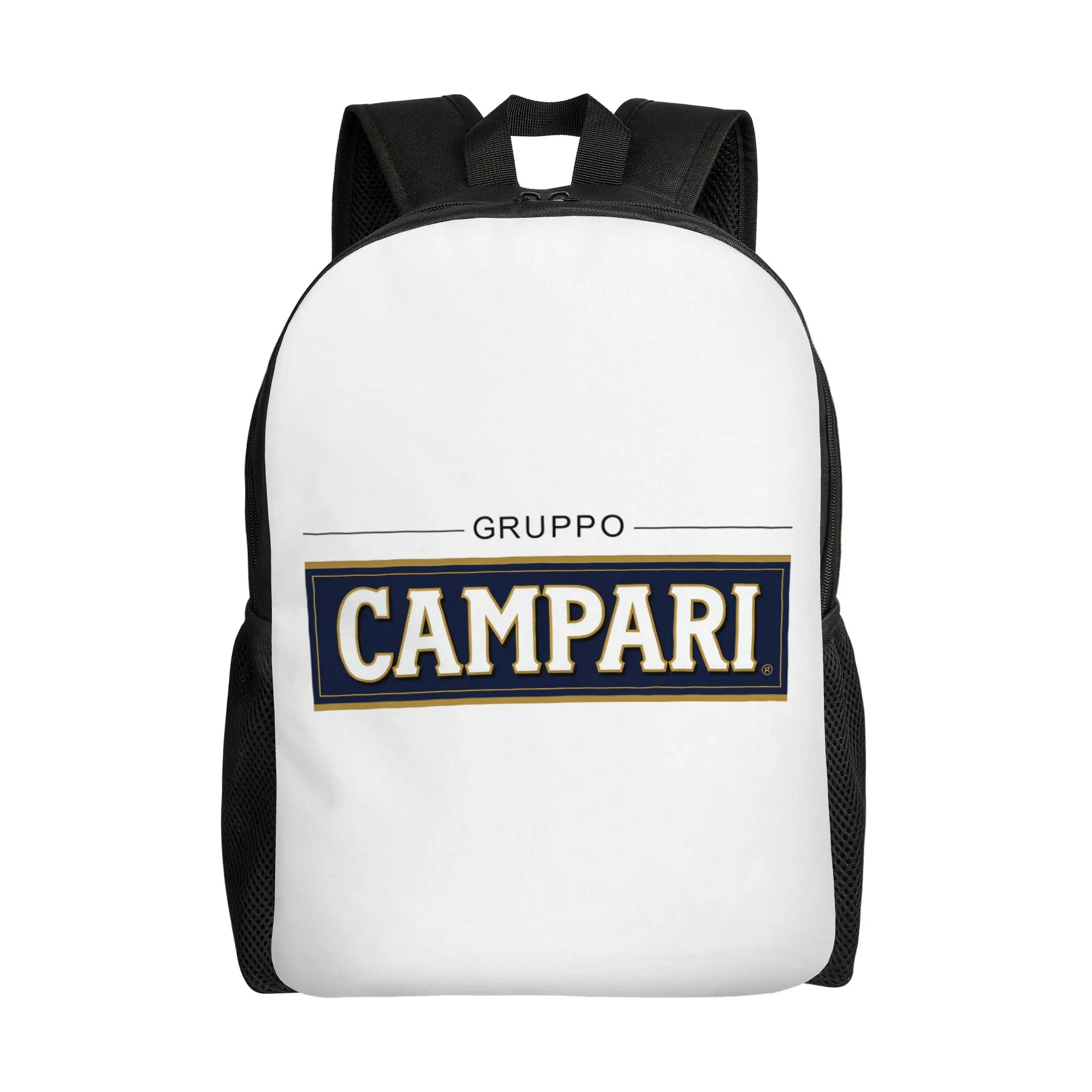 

CCampari Gruppo Navy Logo CCampari Backpack Men Daily Large Capacity Laptop Bag Back To School Season