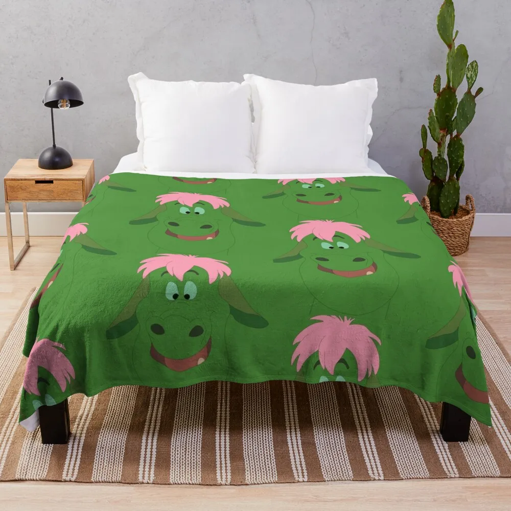 

Elliot the dragon Throw Blanket Quilt Soft Thermals For Travel Moving Blankets