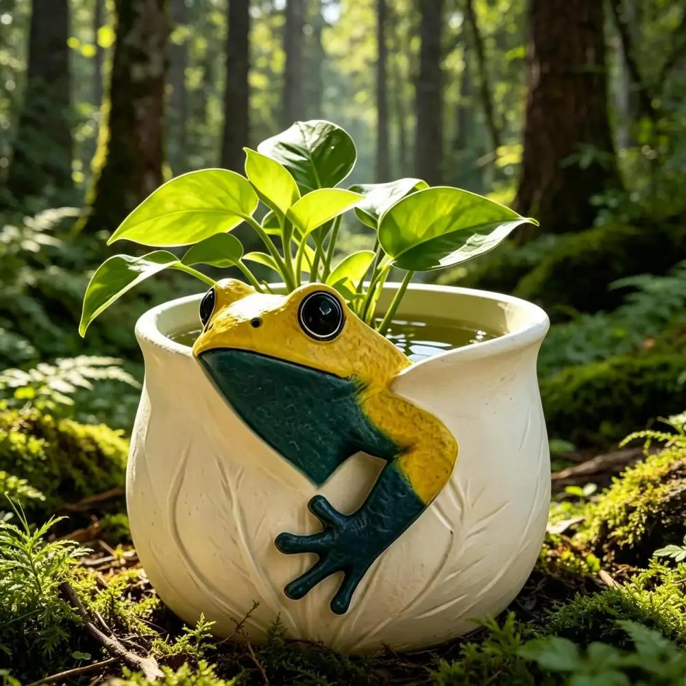 A Mold For A Frog-shaped Flower Pot，Unique Design With Clear Texture，Reusable，Suitable For Those Who Like 3D Three-Dimens