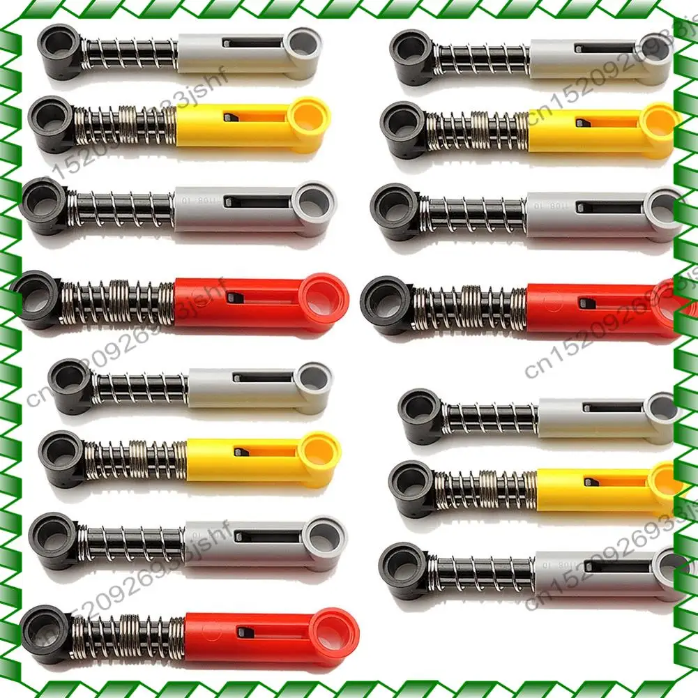 -BOFF 15 قطعة اللبنات التقنية الذاتي قفل عالية التقنية امتصاص الصدمات الذراع الربيع للمحرك MOC بنة أجزاء