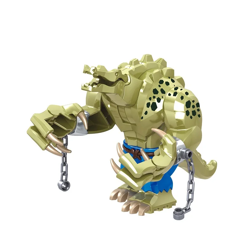 Marvel superhero anime characters, assembling building blocks, Spider Man, Thanos, Venom, Crocodile, Hulk, assembling doll toys