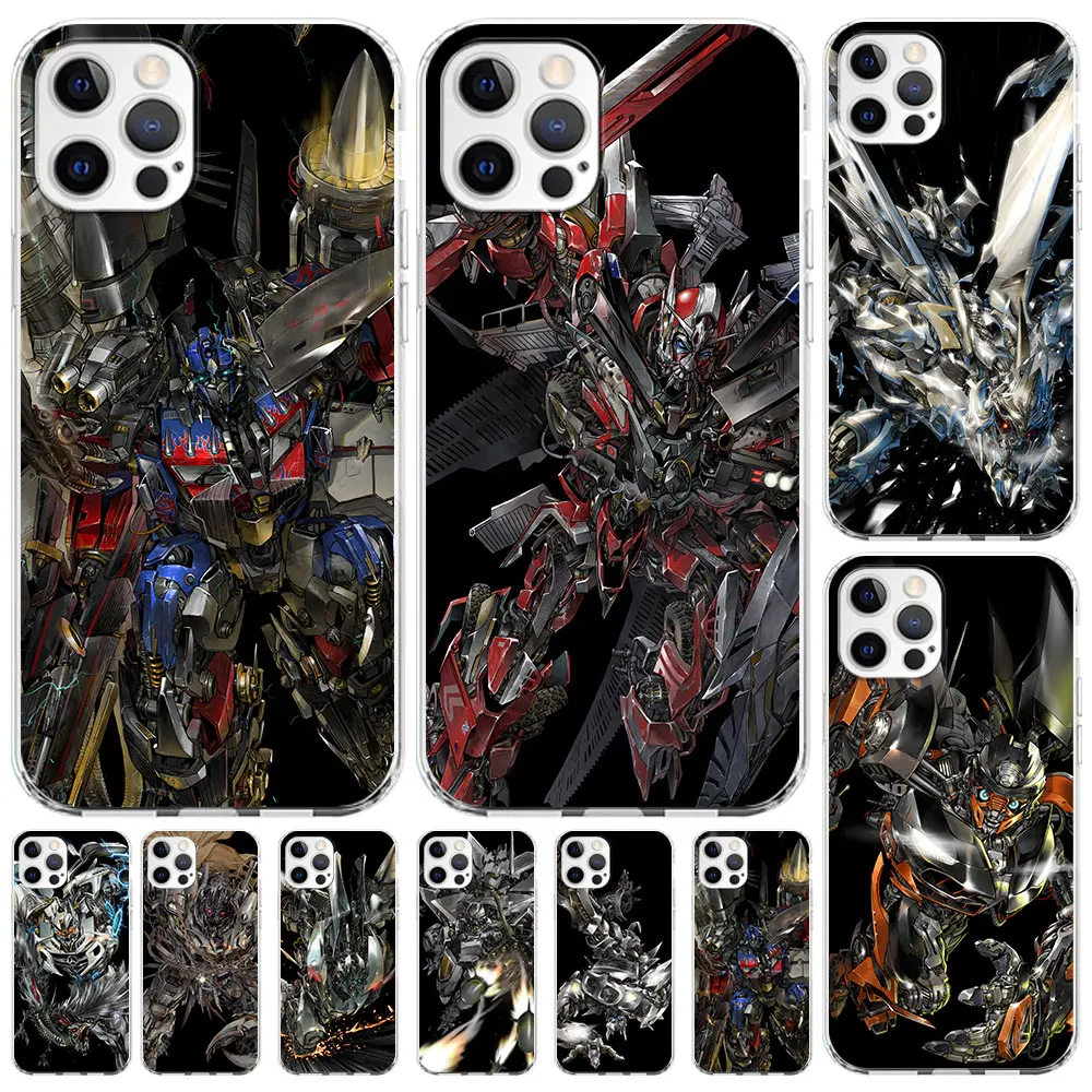 Optimus Prime Cybertron Sentinel Prime Fudna for iPhone 12 15 Plus 11 13 Mini 14 Pro Max X XS 7 8 XR Silicone Phone Case Cover