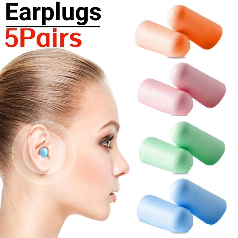 Soundproof Sleeping Capsule Ear Plugs Earplugs for Sleeping Special Mute Soft Slow Rebound Student Anti-Noise Protection Earplug