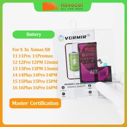 Vormir 5pcs High Capacity Phone Battery Replacement For iPhone 14 15 X XR XS 11 12 13 12 13Mini Max Pro max Warranty One Year