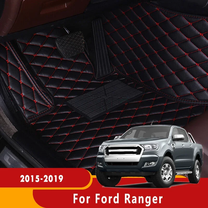 

Автомобильные коврики для Ford Ranger T7 T8 2015 2016 2017 2018 2019 2020 2021 2022 2023 Автоматические ковры для ног Коврики Аксессуары для интерьера