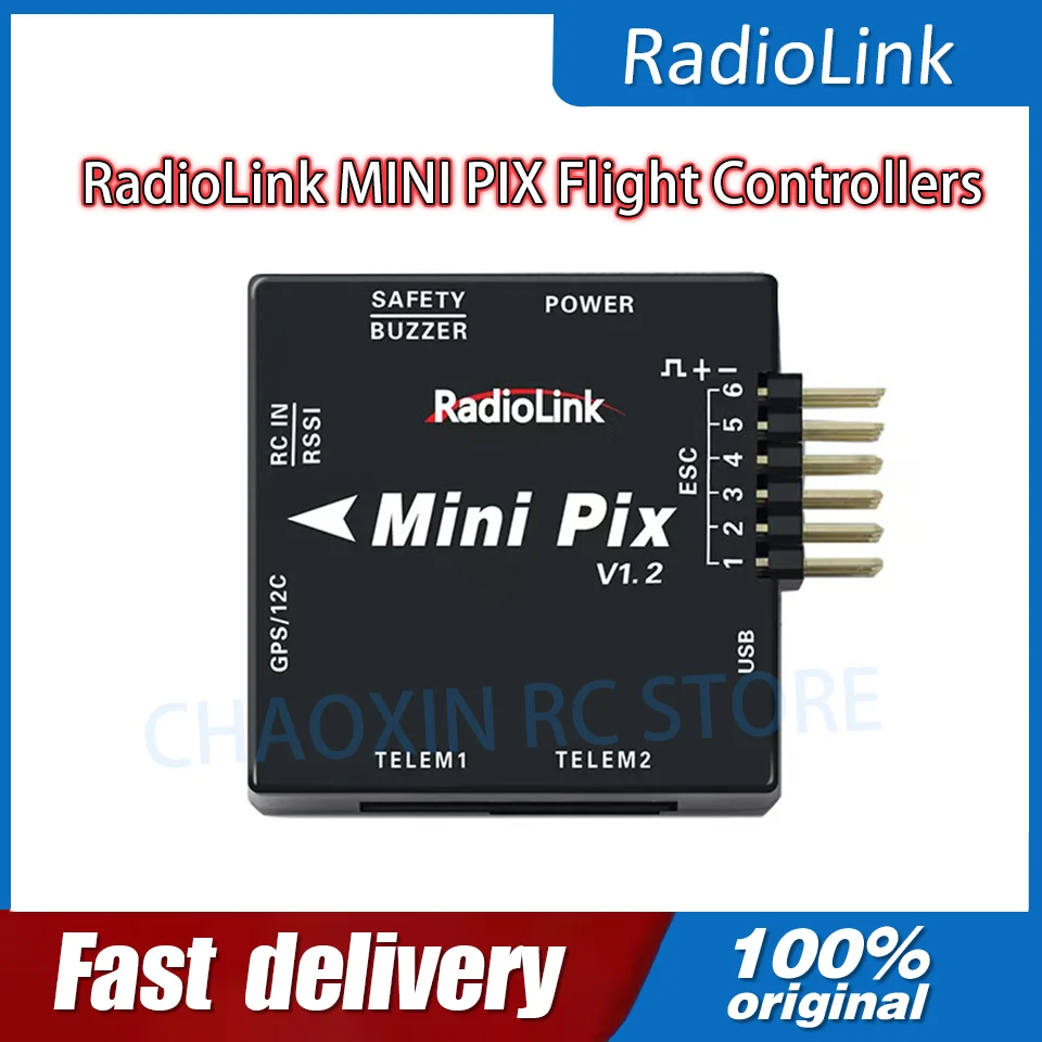 

Полетные контроллеры RadioLink MINI PIX 2-12S GPS Autopilot Mavlink SBUS PPM CRSF для VTOL, самолетов, мультироторов, роботов, роверов, лодок