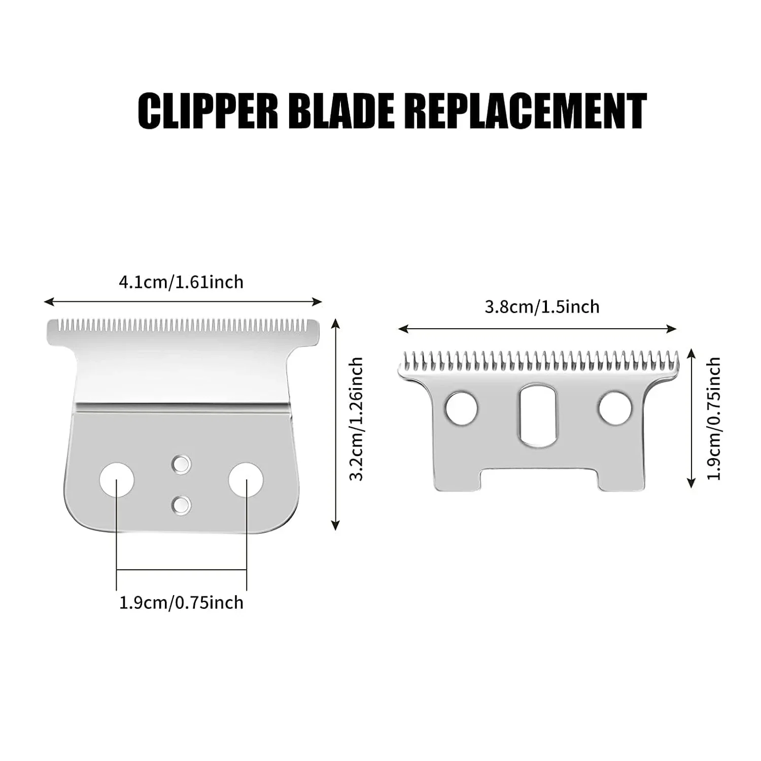 Pro Replacement T Blade Compatible with Andis Trimmer Outliner, GO,GTO,GTX, SL, SLS Headliner LS2,LS3 ,Ceramic & Carbon Steel