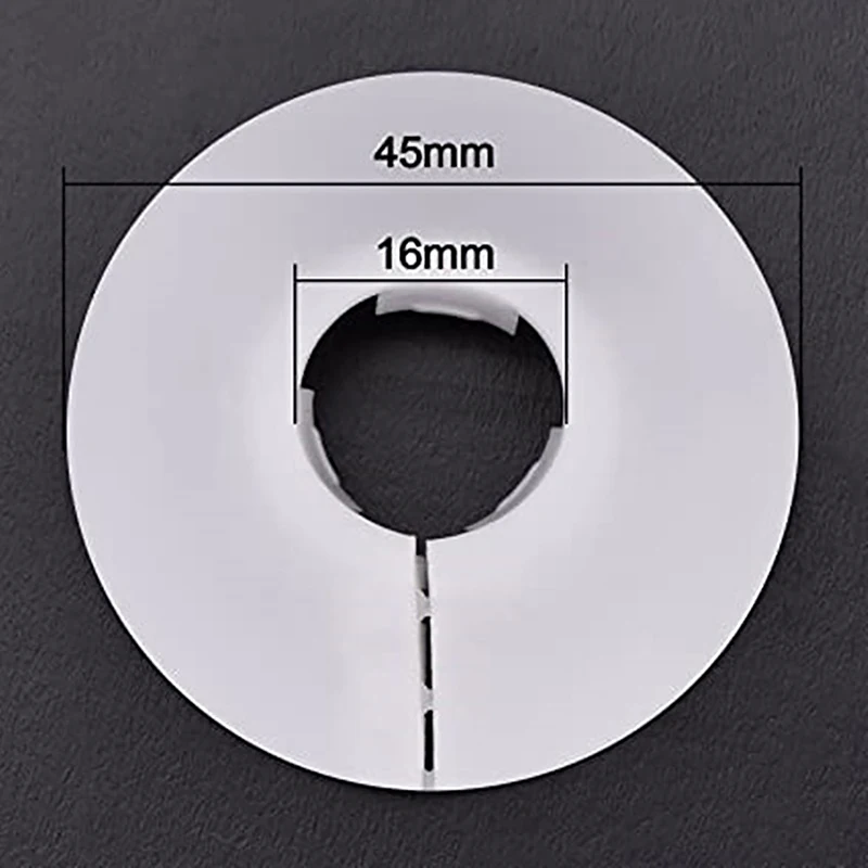 4 szt. 16mm rura chłodnicy obroże pokrywa zawór trójkątny plastikowa dekoracyjna pokrywa okrągły zatrzask typu kran osłona rury hydraulicznej