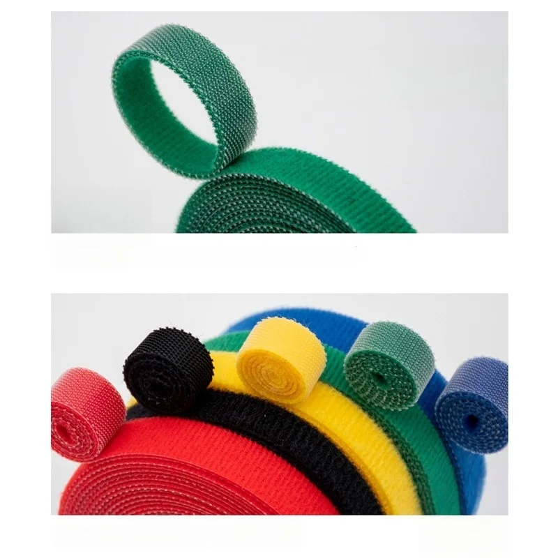 Velcro cable tie, data cord organizer, self-adhesive zip tie for wire management