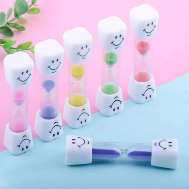 1-20PCS 3 Minutes Mini Colorful Sand Clock Timer Kids Brush Teeth Timer Creative Anti Fall Watch Hourglass Set Christmas Gifts