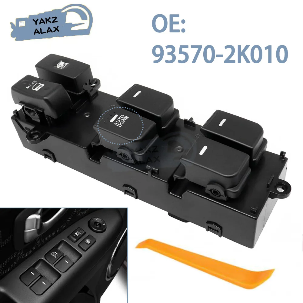 

93570-2K010 для Kia Soul 2009 2010 2011 2012 2013 kia Soul Optima K5, переключатель управления стеклоподъемником, кнопка регулятора